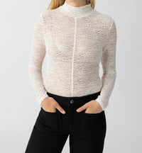 Sanctuary - Textured Mock Neck Tee