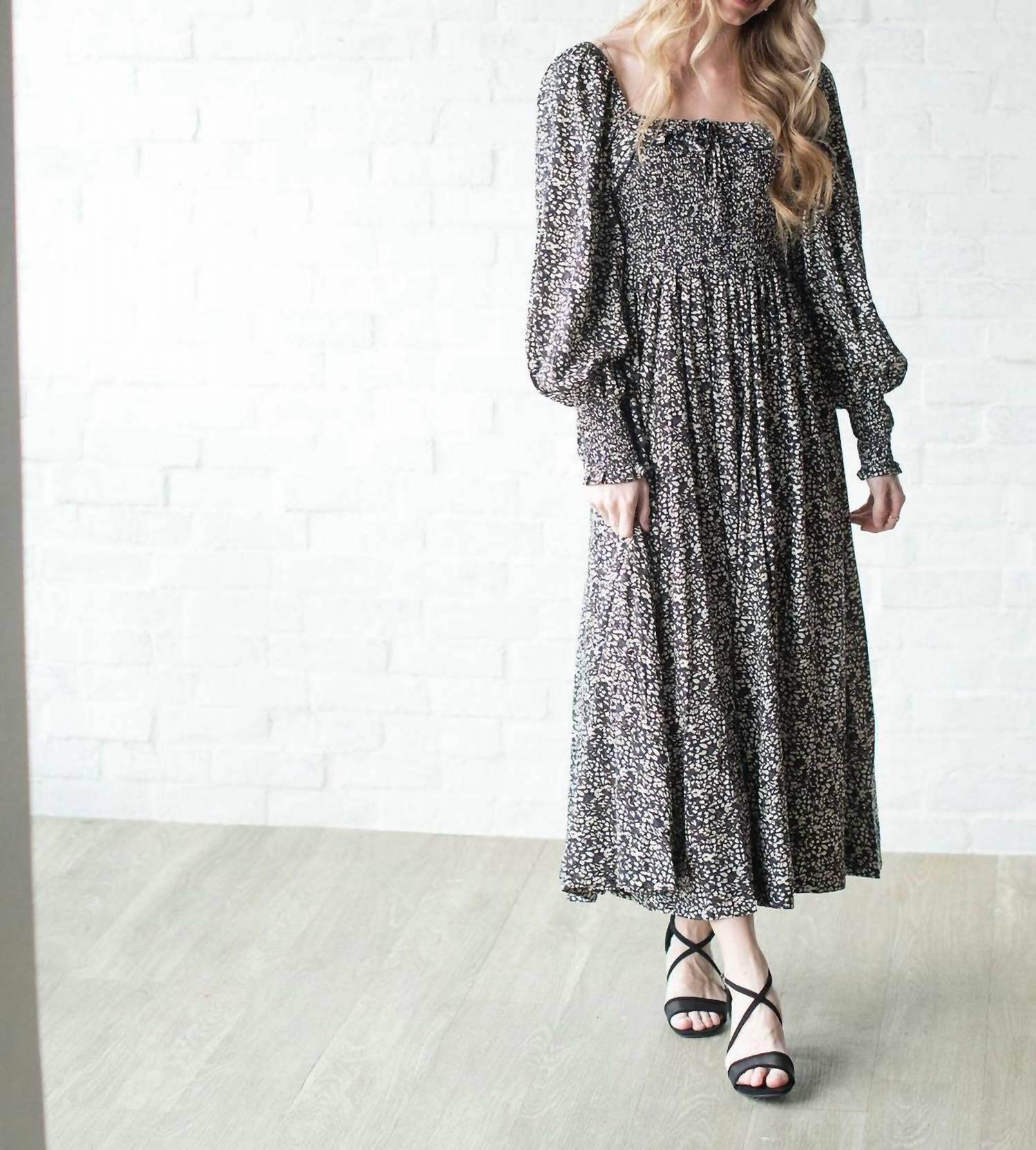 In-Loom - Women's Midnight Floral Maxi Dress