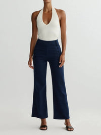 DL1961 - Women's Karmine Refined Wide Leg Pant in bright navy - women's pants