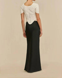 cult gaia Eliza Knit Top in off white - women's shirt - alternate view