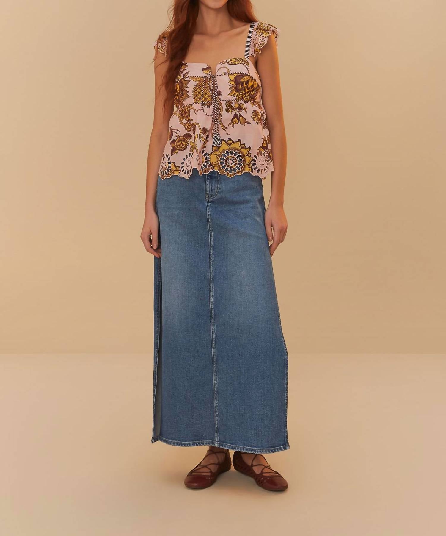 Farm Rio - Tropical Landing Sleeveless Blouse