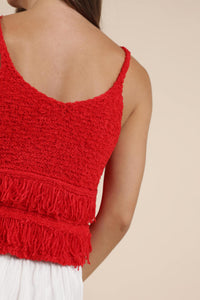 Sadie & Sage - Lucie Fringe Sweater Tank