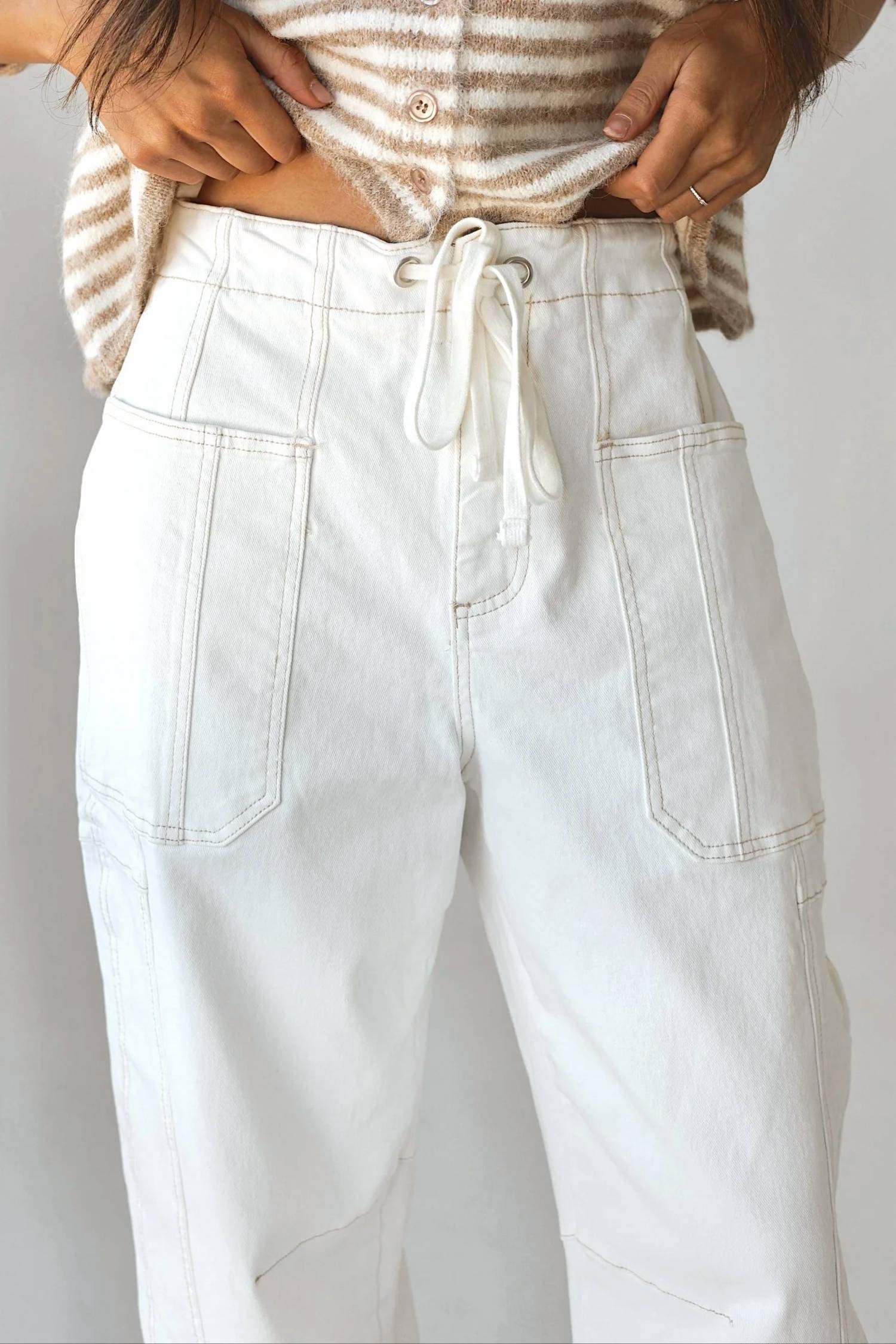 Risen - Lina High-rise Barrel Leg Cargo Pant