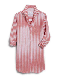 Frank & Eileen Women's Mary Classic Shirtdress in red white stripe - women's dress