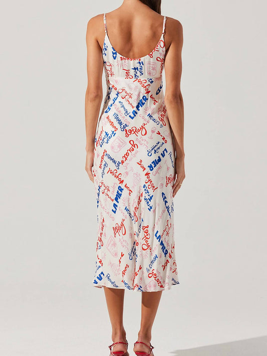 Astr - Joan Printed Maxi Dress
