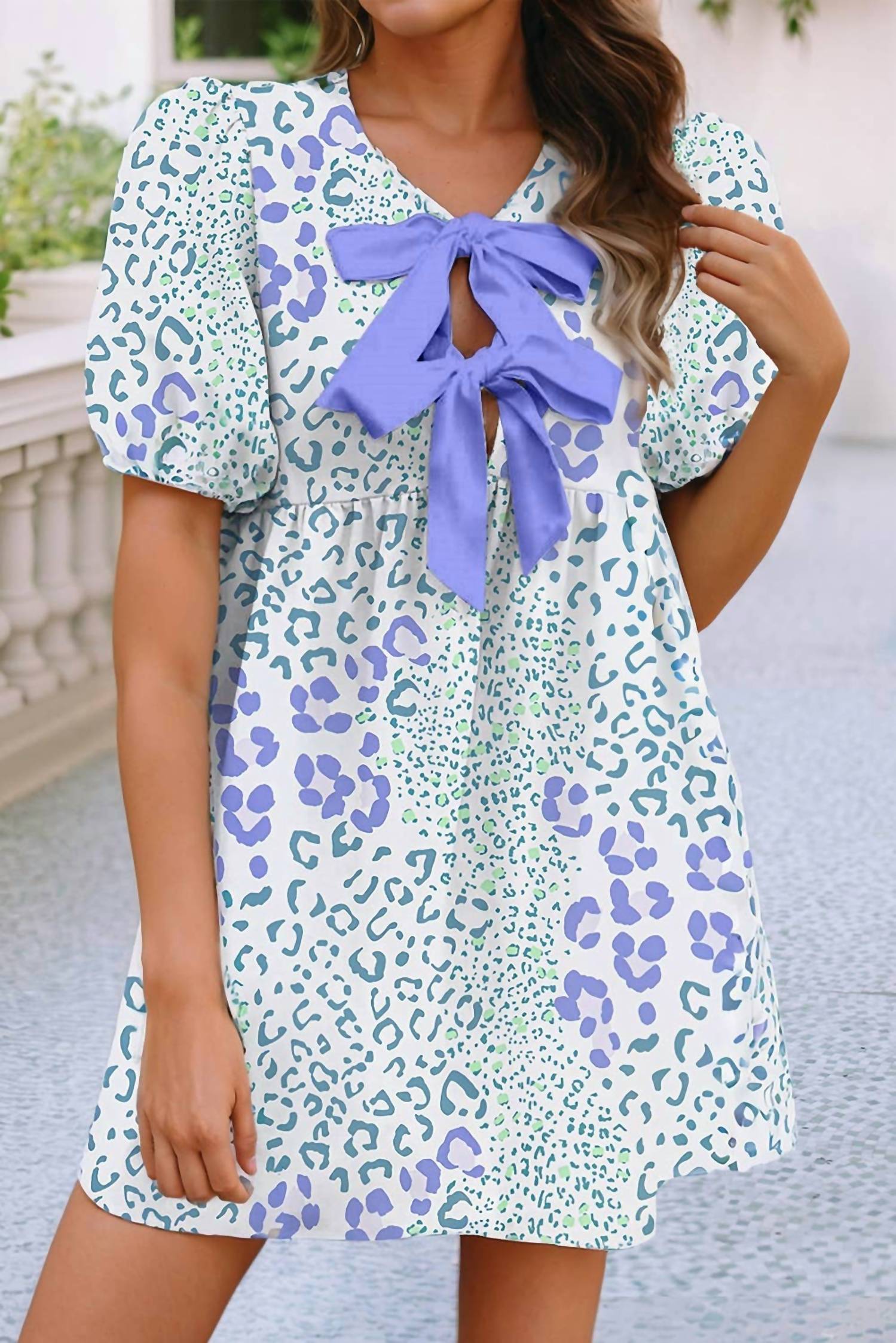 Little Daisy Closet - Floral Print Mini Dress