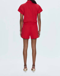 Pistola - Pistola Meg Short Sleeve Zip Front Romper