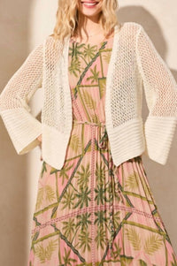Tribal - Bell Sleeve Open Stitch Cardigan