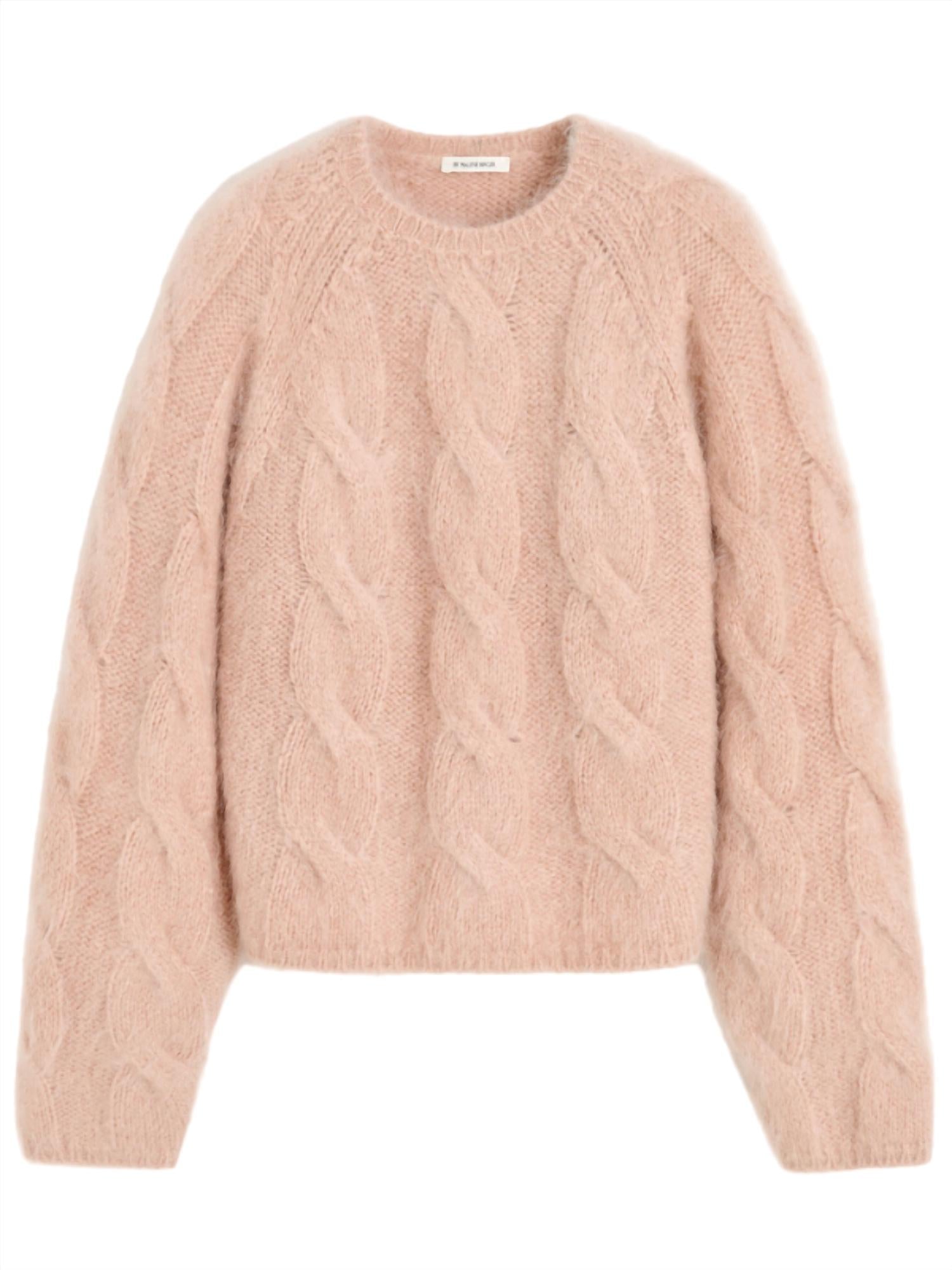 BY MALENE BIRGER Elliot Crew Neck Sweater in rose dust - women's sweater - view 4