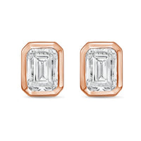 Diana M Jewels - Women's Emerald Lab-grown Diamond Stud Earrings (2.50 Tcw) - Classic Plus