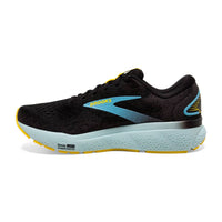 BROOKS Men's Ghost 16 Running Shoes in black forged iron blue - men's shoe - alternate view