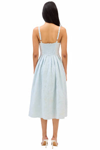 0 Limit Fashion - Embroidered Natalie Midi Dress