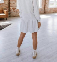 Liam & Company - Shiloh Ruffle Hem Sweatshirt Dress