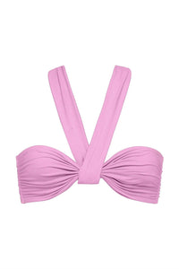 BONDI BORN Sylvie Bikini Top in flamingo - women's swimwear - alternate view