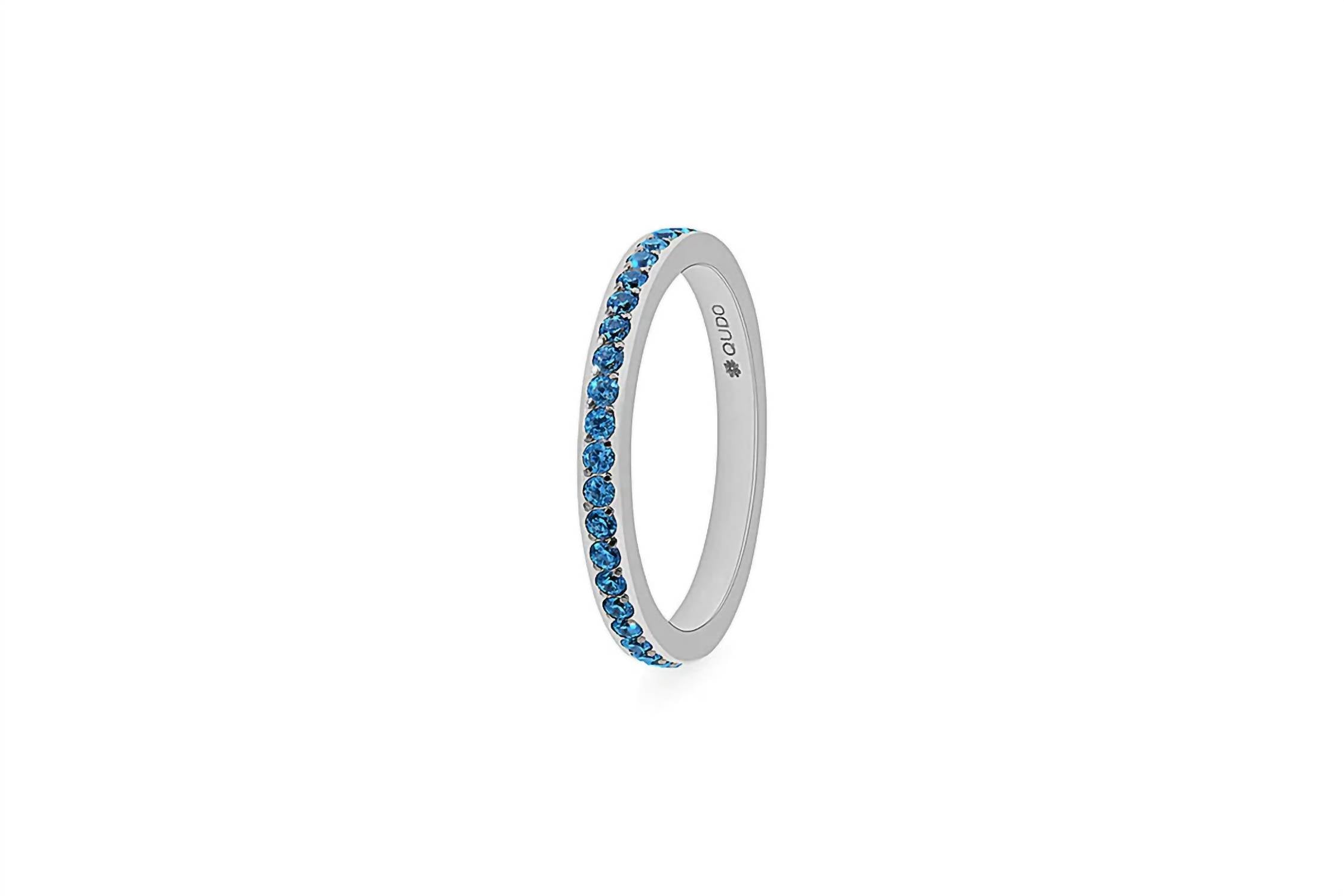 Qudo - Women's Eternity Ring With Light Sapphire