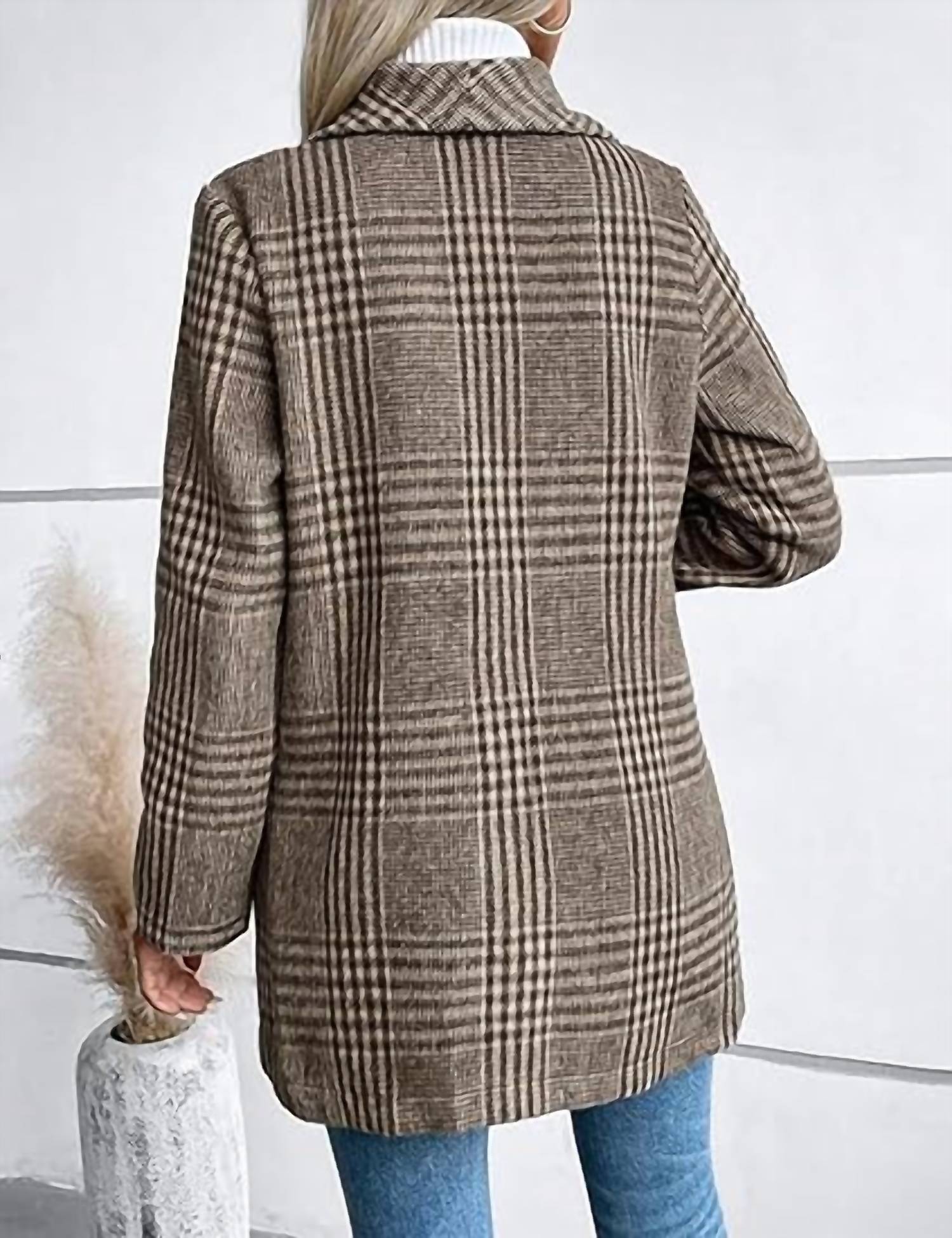 The Moment Collection - Working Out Plaid Coat