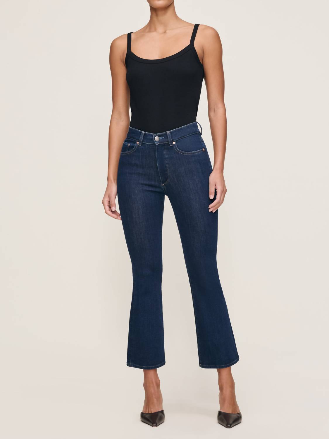 DL1961 - Women's Bridget Boot High Rise Instasculpt Crop Jeans in lunar sky 2 - women's jeans