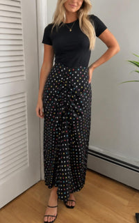 Patrizia Luca - Polka Dot Top and Skirt Set