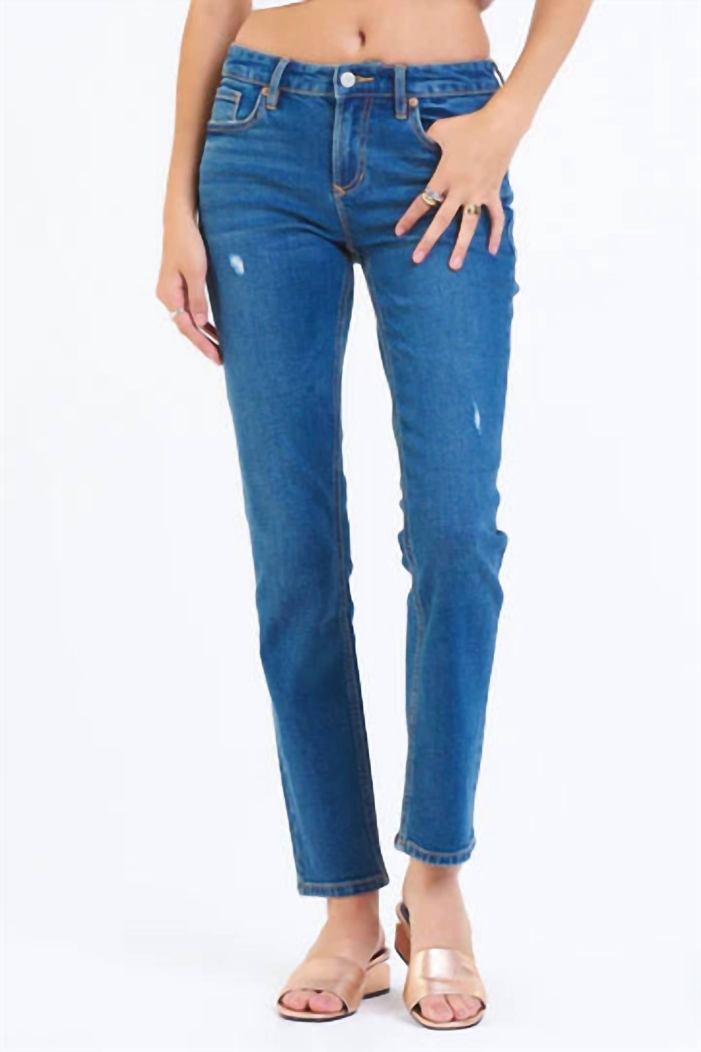 BLAIRE HIGH RISE SLIM STRAIGHT JEANS