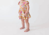 Posh Peanut - Baby Girls Ruffled Twirl Bodysuit Dress