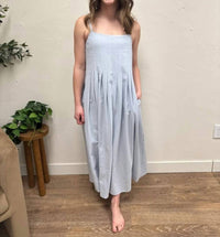 Wishlist - Cotton Pleated Bust Midi Dress