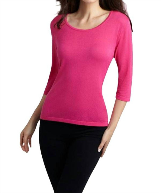 Three Quarter Sleeve Tunic Top