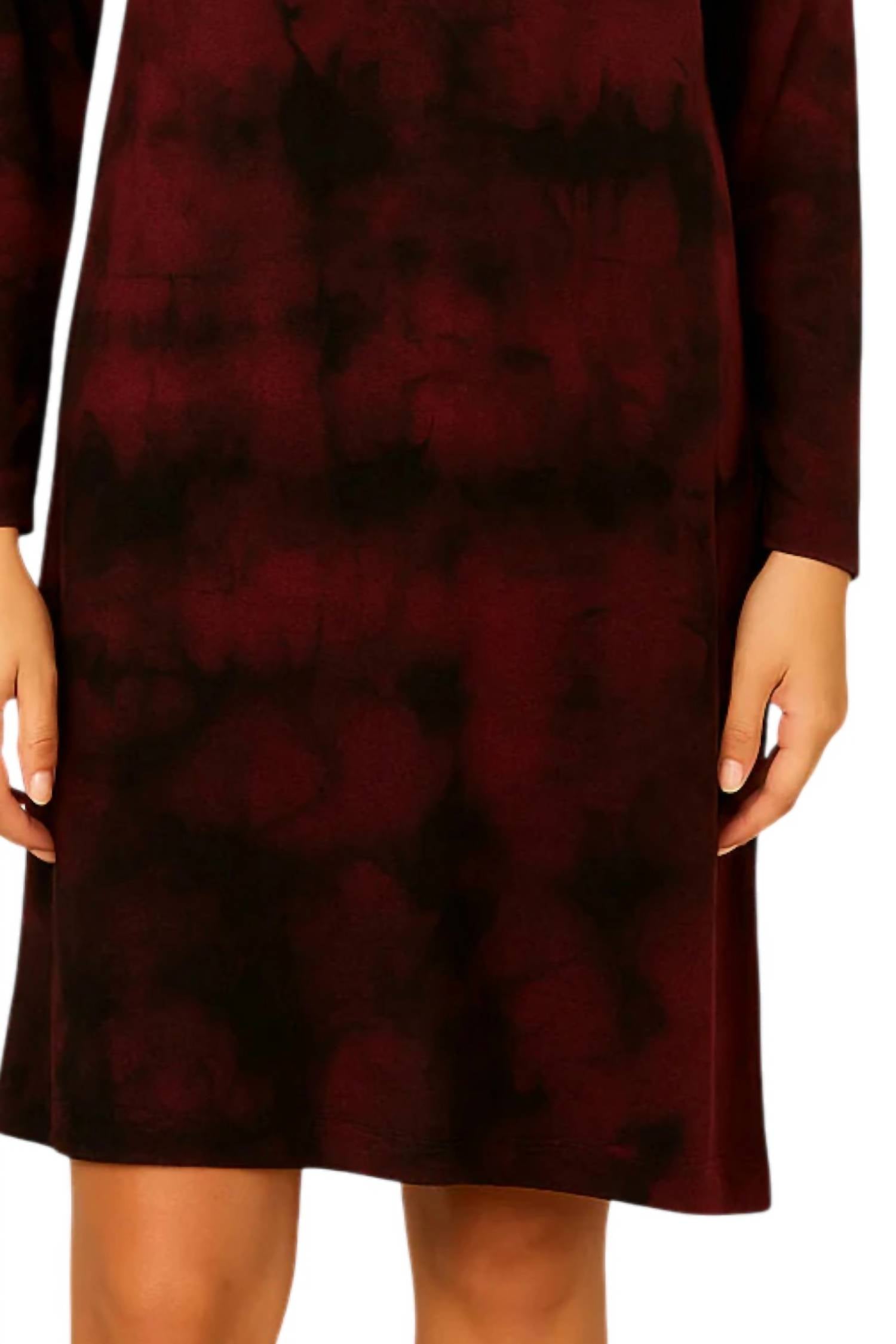 French Kyss - Marble Wash Hooded Dress