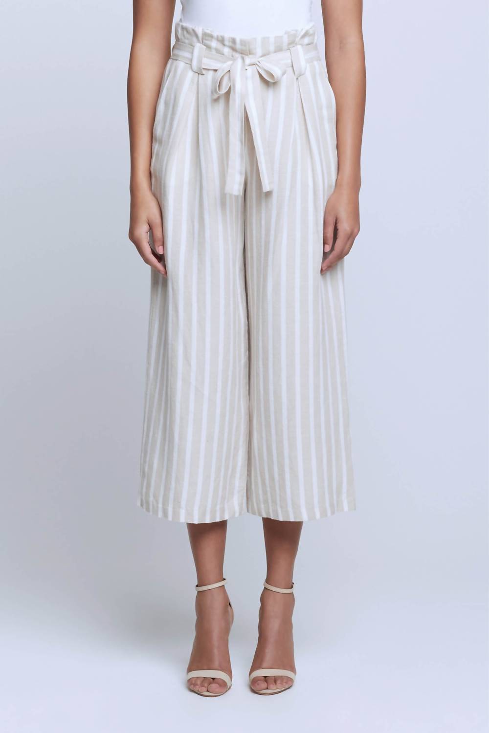 L'Agence - Samira Linen Paperbag Pant