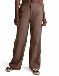 BEYOND YOGA Status Wide Leg Trousers in khaki - women's pants - view 4