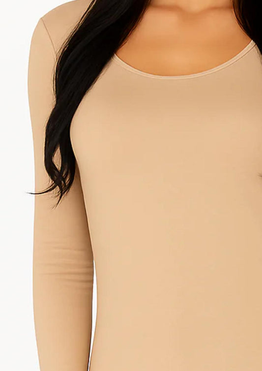 Angel Apparel - Long Sleeve Scoop Neck Tee