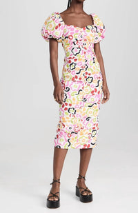 Rhode - Tessa Painted Bloom Midi Dress