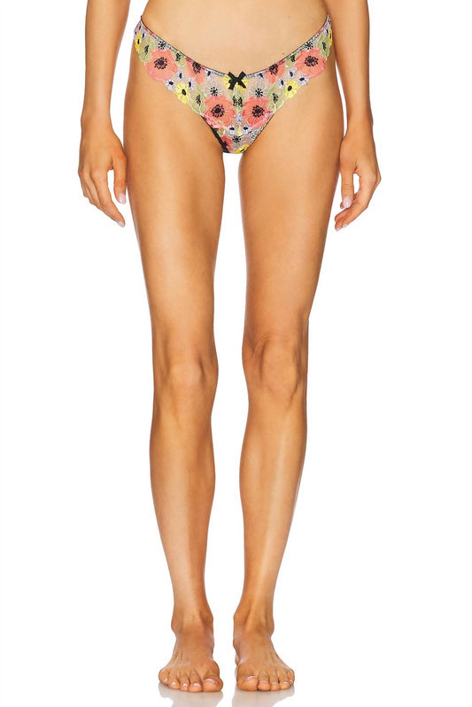 Fleur Du Mal - Azalea Embroidery Thong Bottom