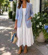 Skies Are Blue - Seersucker Blazer