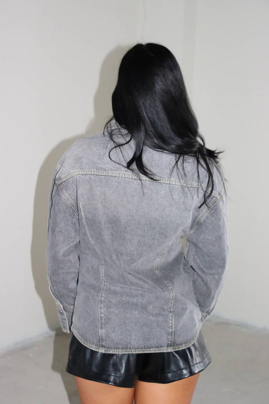 Et Clet - Denim Button Down Shirt