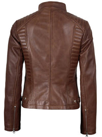 Decrum - Women's Rachel Biker Style Leather Jacket
