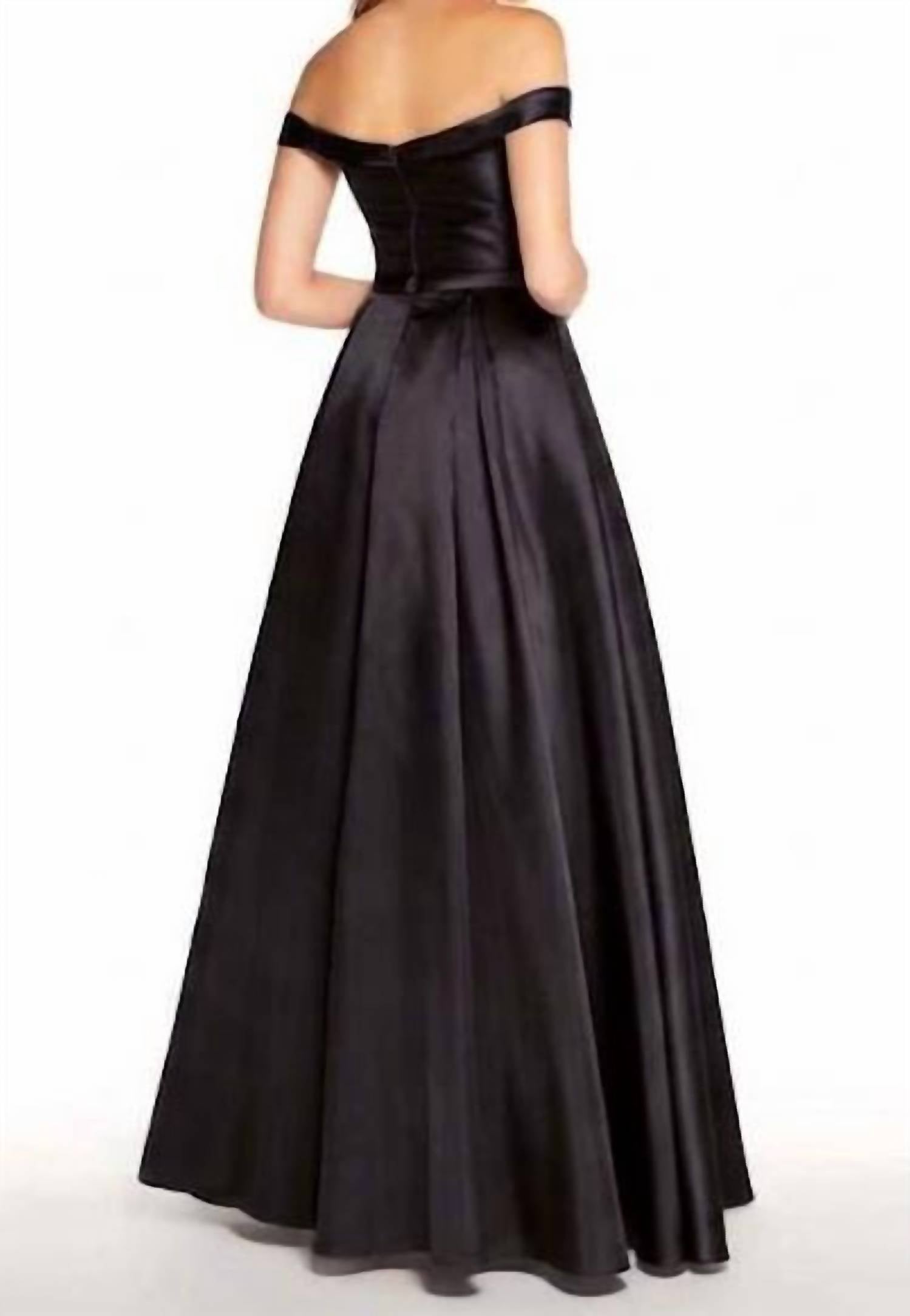 ALYCE PARIS Women's Prom Dress in black 1 - women's dress - detail view