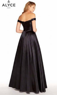 ALYCE PARIS Women's Prom Dress in black 1 - women's dress - alternate view