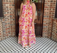Entro - Halter Mock Neck Maxi Dress