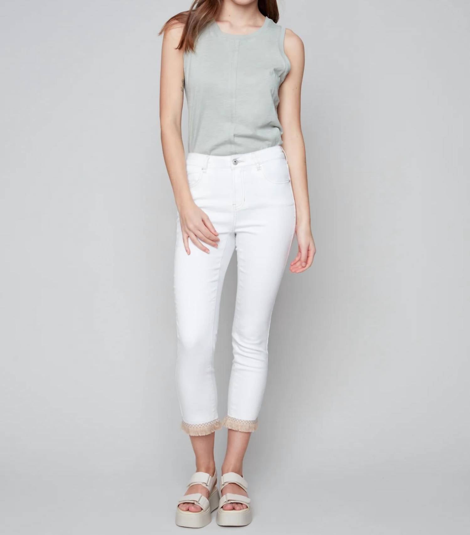 Charlie B - Mid-rise Twill Pant