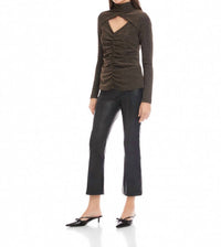 Fifteen Twenty - Adina Crossover Turtleneck Top