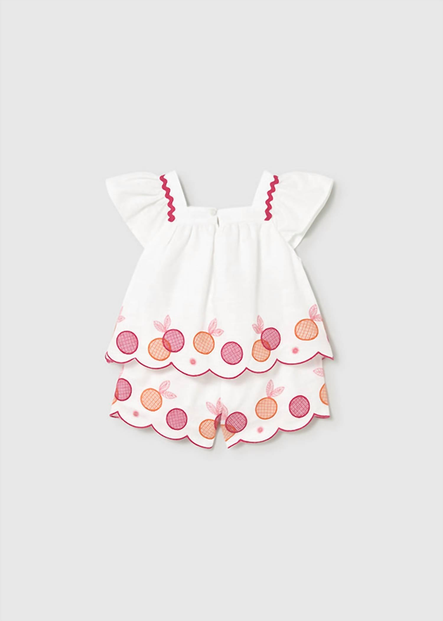 Mayoral - Girls' Embroidered Bermudas Set