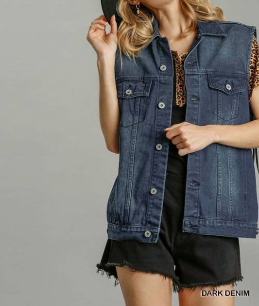 Umgee - Fringe Denim Vest
