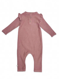 Viverano Organics - Kid's Elephant Ruffle Knit Jumpsuit