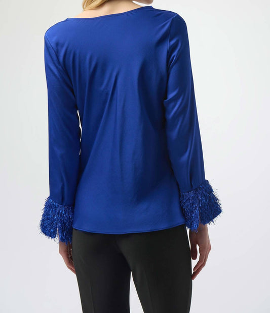 Joseph Ribkoff - Satin Cowl Neck Blouse