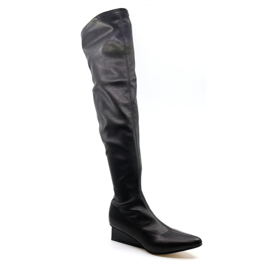 All Black - Women's Square Edge Boots