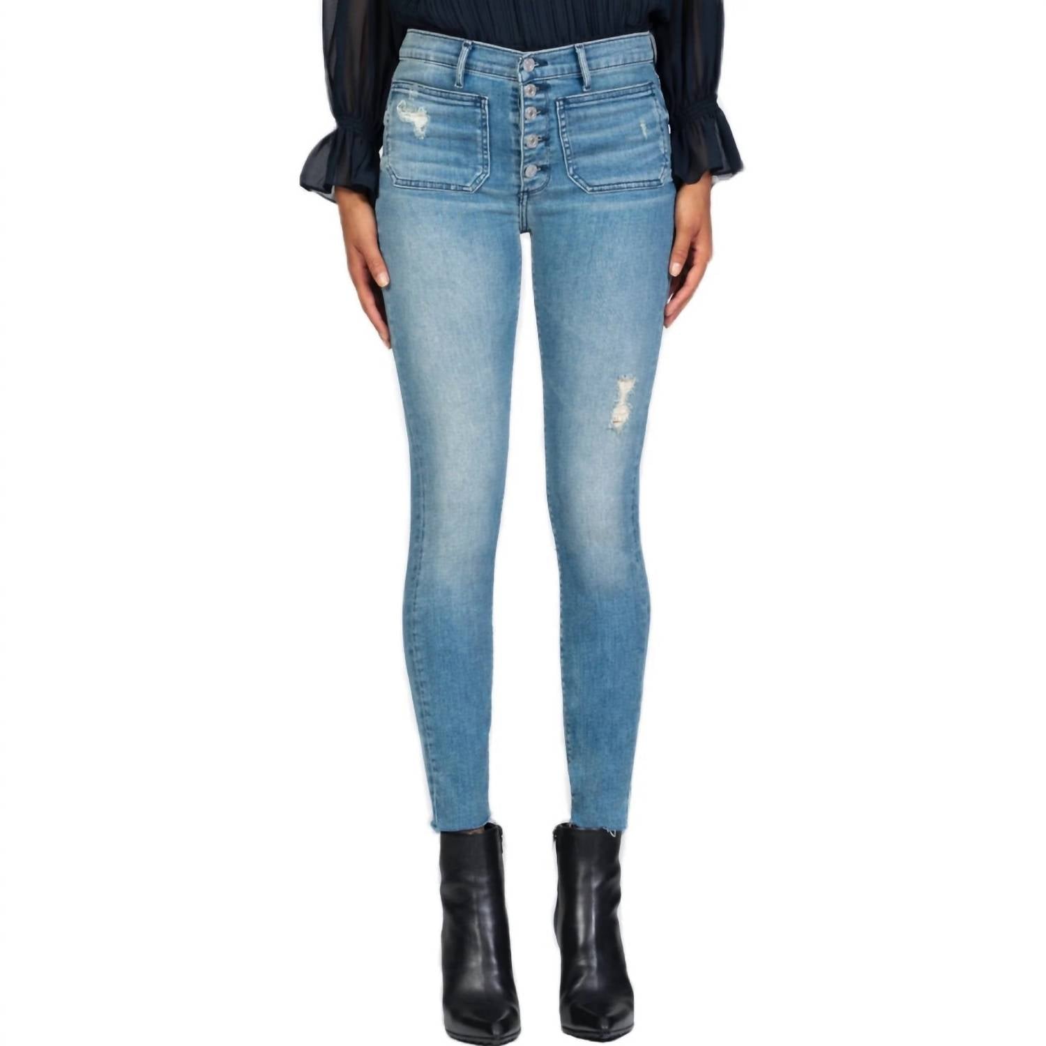 Black Orchid - Ava Patch Pocket Skinny Jeans