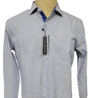 Galaxy By Harvic - Men's Long Sleeve Slim Fit Striped Shirt