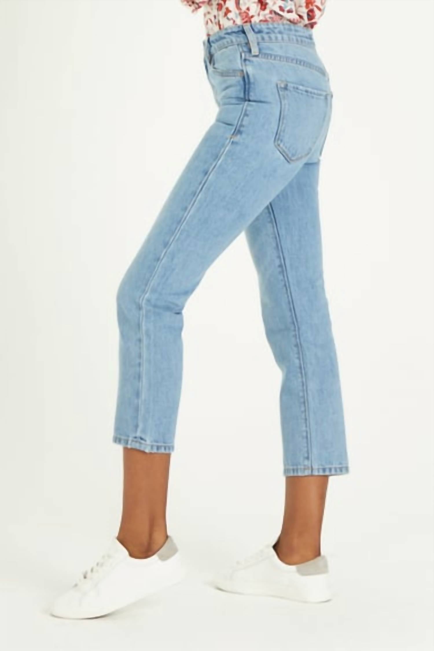 DEAR JOHN DENIM Frankie Straight Leg Jeans in salt lake - women's jeans - alternate view