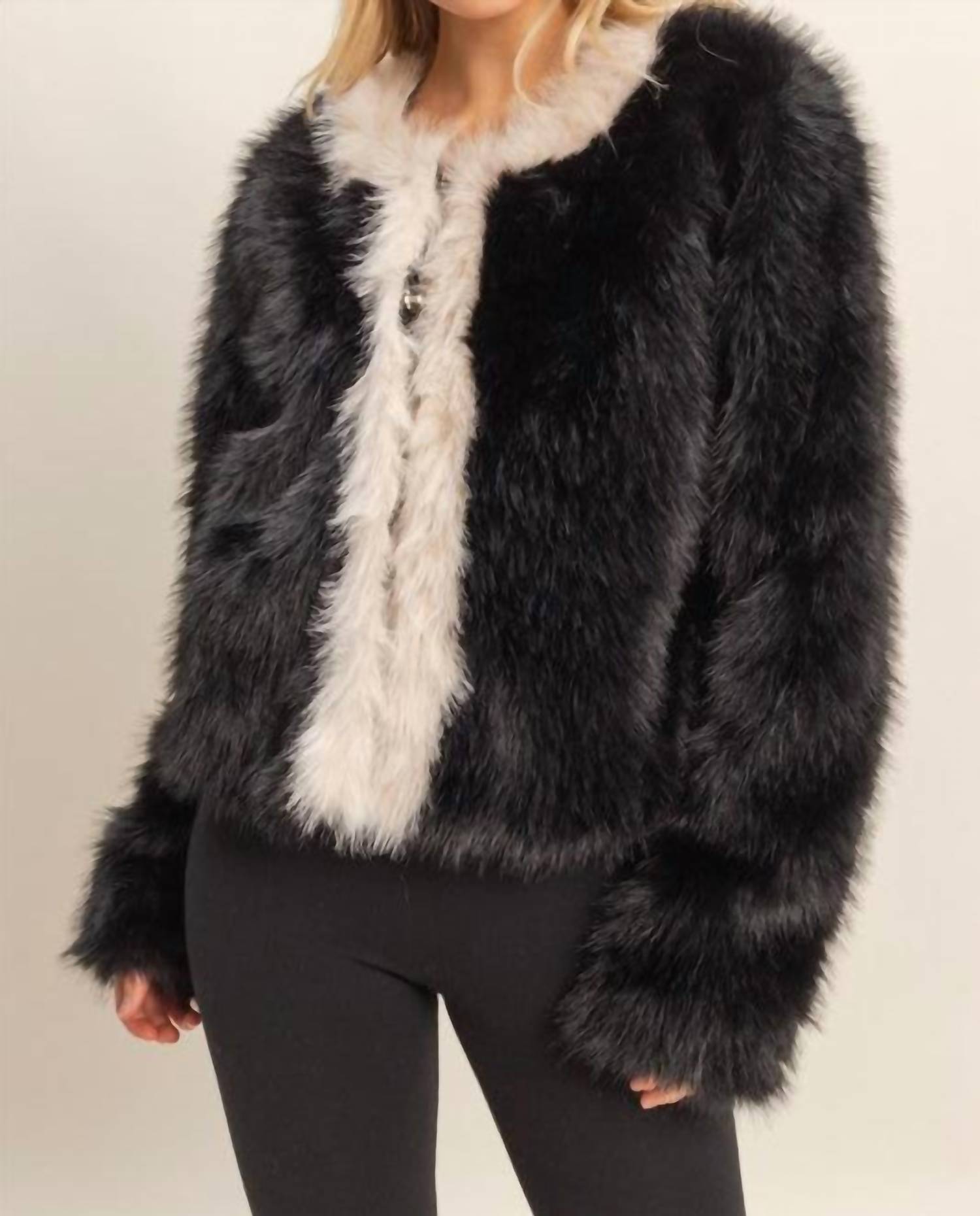 Hyfve - Playful Faux Fur Jacket