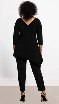 Sympli - 3/4 Sleeve Reversible Angle Top